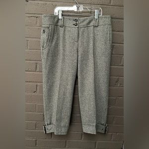 LOFT  vintage tweed cropped pants 6